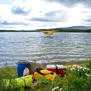 Float-plane-canoeing-adventure-canoe-yukon