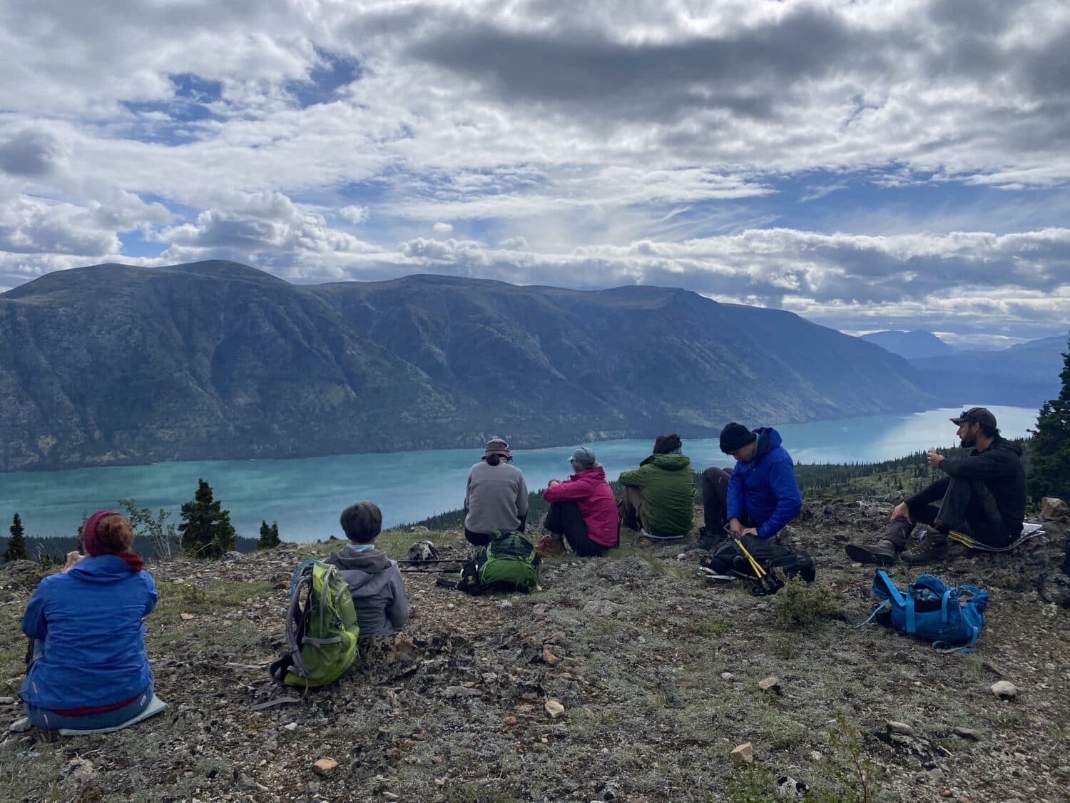View over Kusawa lake Yukon